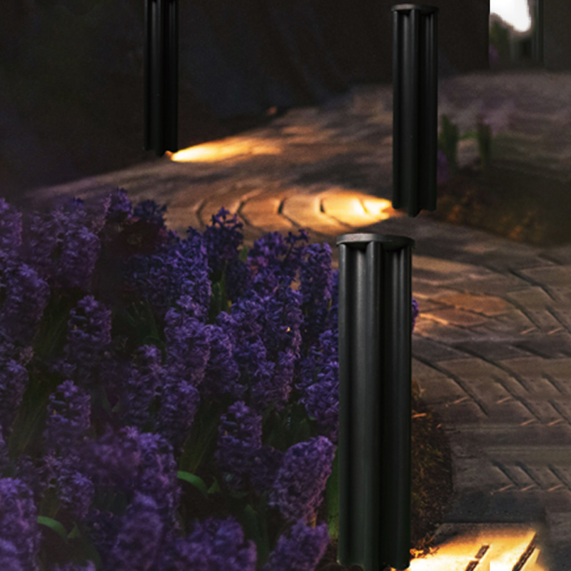 DDK-LL202 10W Lampu Rumput Bulat Hitam untuk Taman Padang Rumput