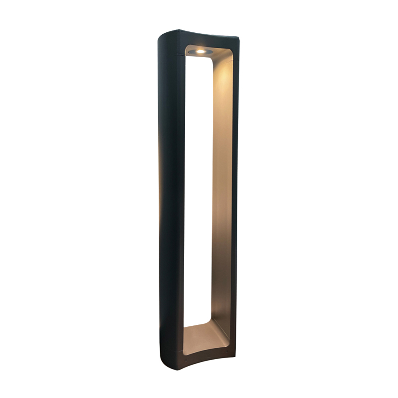 DDK-LL203 Tinggi 1M Bentuk Unik Lampu Rumput Abu-abu untuk Taman