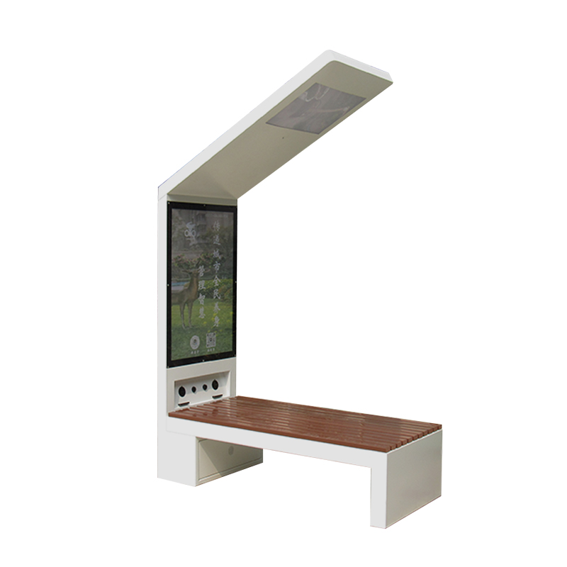 DDK-2000A Mengisi Daya WIFI Solar Bench Outdoor Bench dengan Atap di Atas