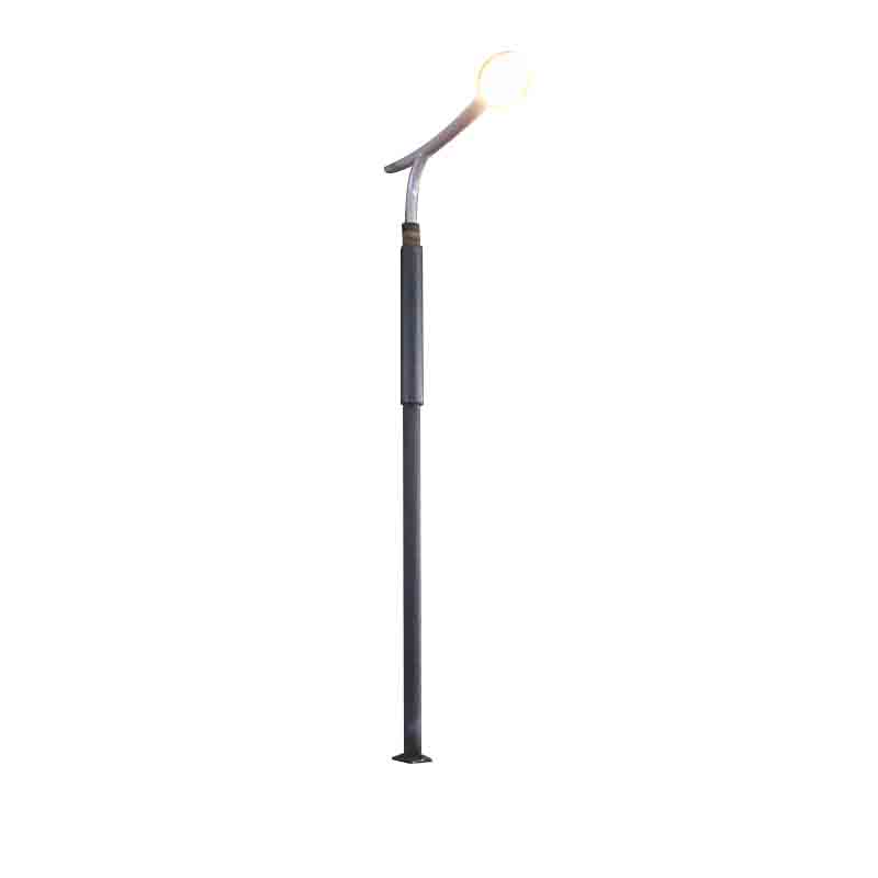 Tiang Surya Silinder DDK-SSPL-2002 Dengan Kepala Lampu