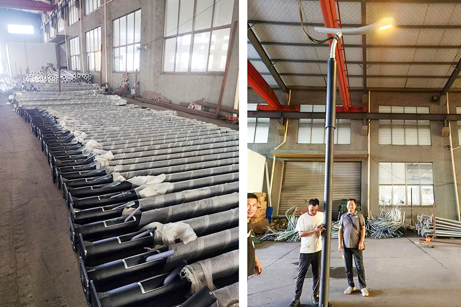 Tiang Lampu Tenaga Surya Fleksibel Irak