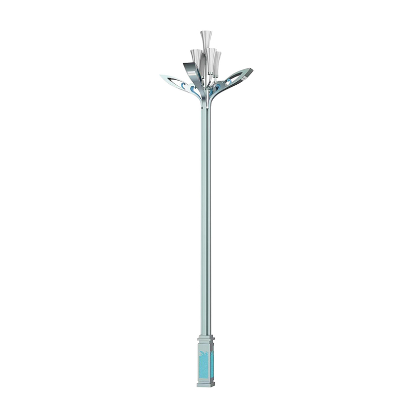 Tiang Lampu Baja Berbentuk Unik