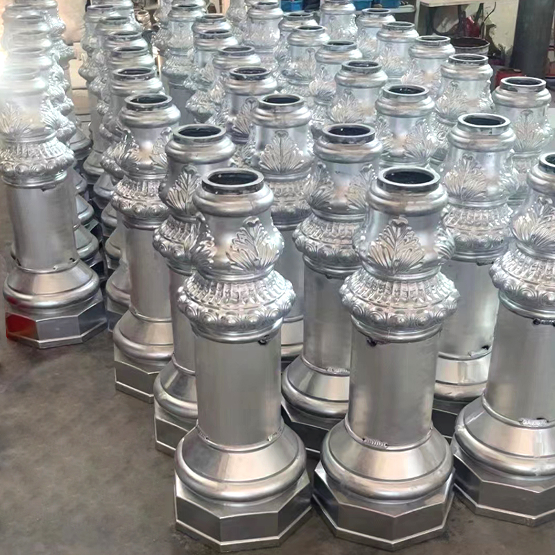DDK-1401 Penutup Dasar Dekoratif Penutup Aluminium untuk Perlengkapan Luar Ruangan Tiang Lampu