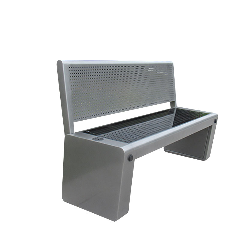 DDK-2010A Solar Smart Bench Pengisian WIFI Bluetooth Speaker Outdoor Bench dengan Back